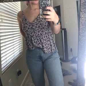 American Eagle Floral Tank